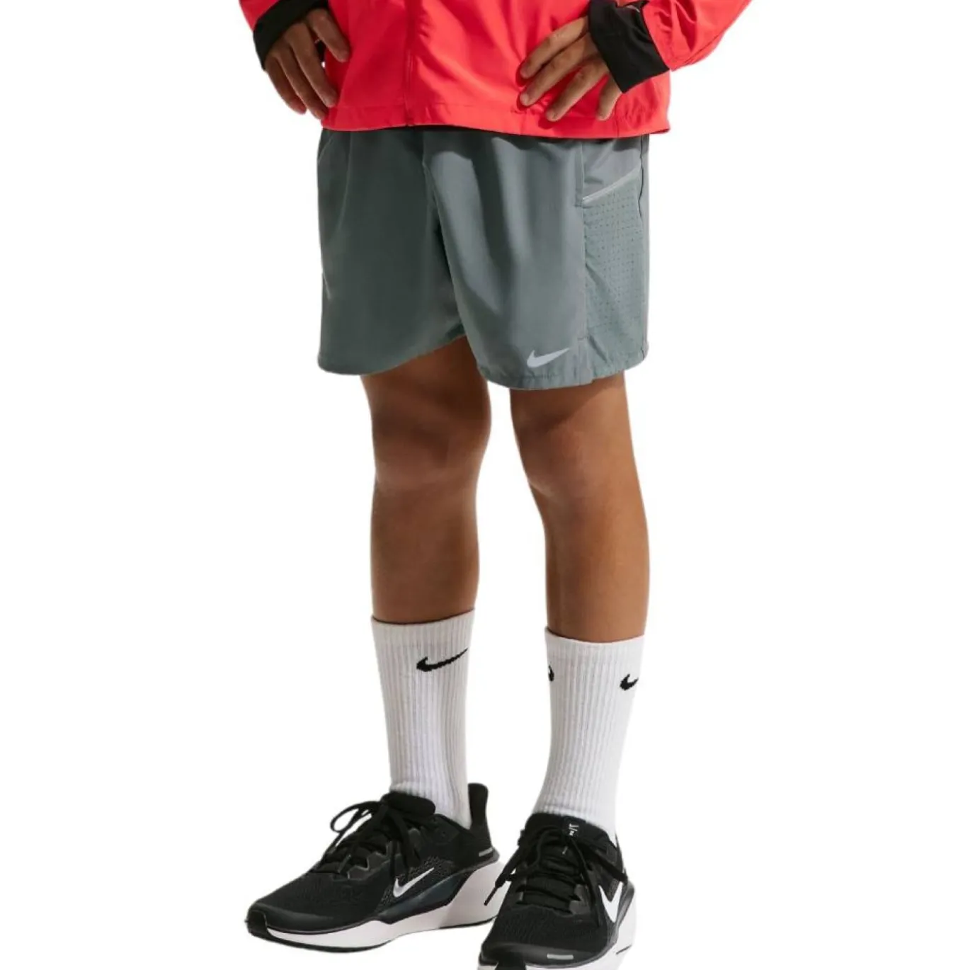 Nike Miler Trainingsset Kids Donkergrijs Zilver