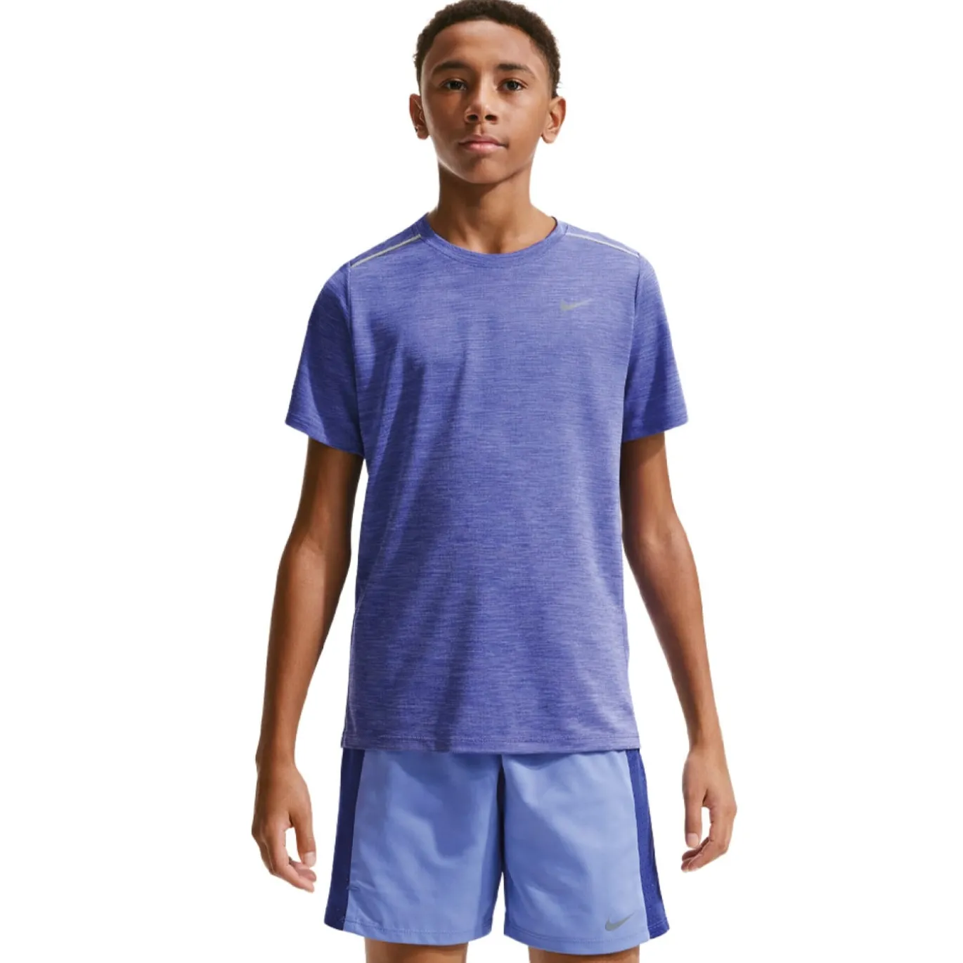 Nike Miler Trainingsset Kids Paars Lichtblauw Zilver