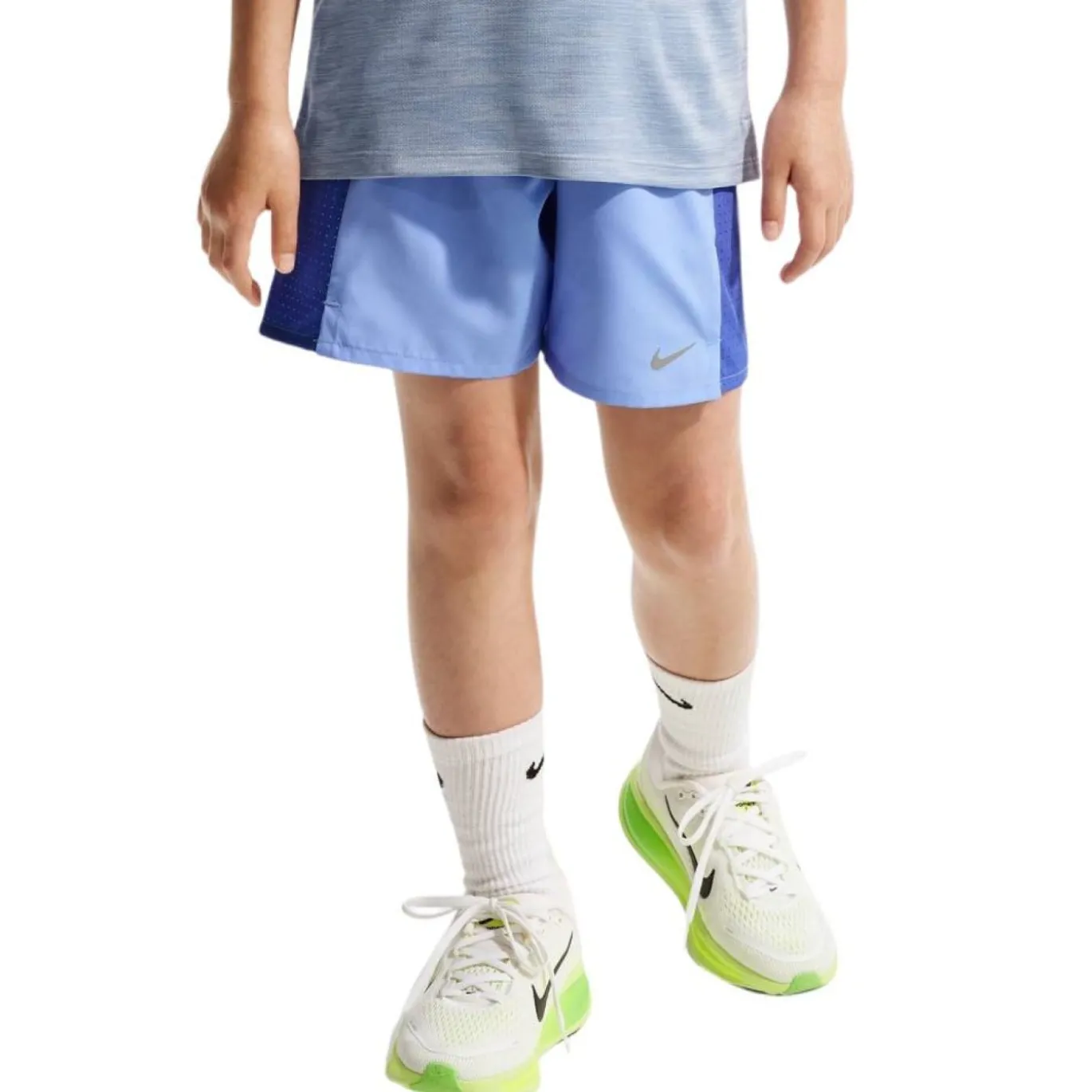 Nike Miler Trainingsset Kids Paars Lichtblauw Zilver