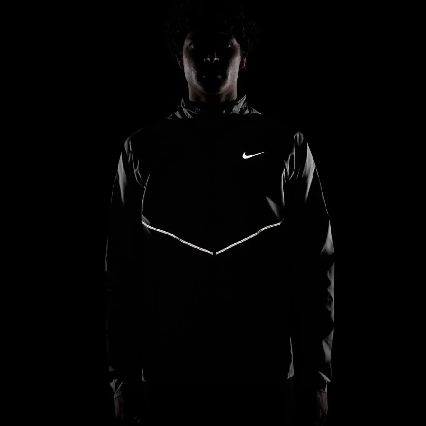 Nike Miler UV Repel Stride Trainingspak Zwart Zilver