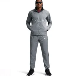 Nike Miler UV Repel Stride Trainingspak Donkergrijs Zilver