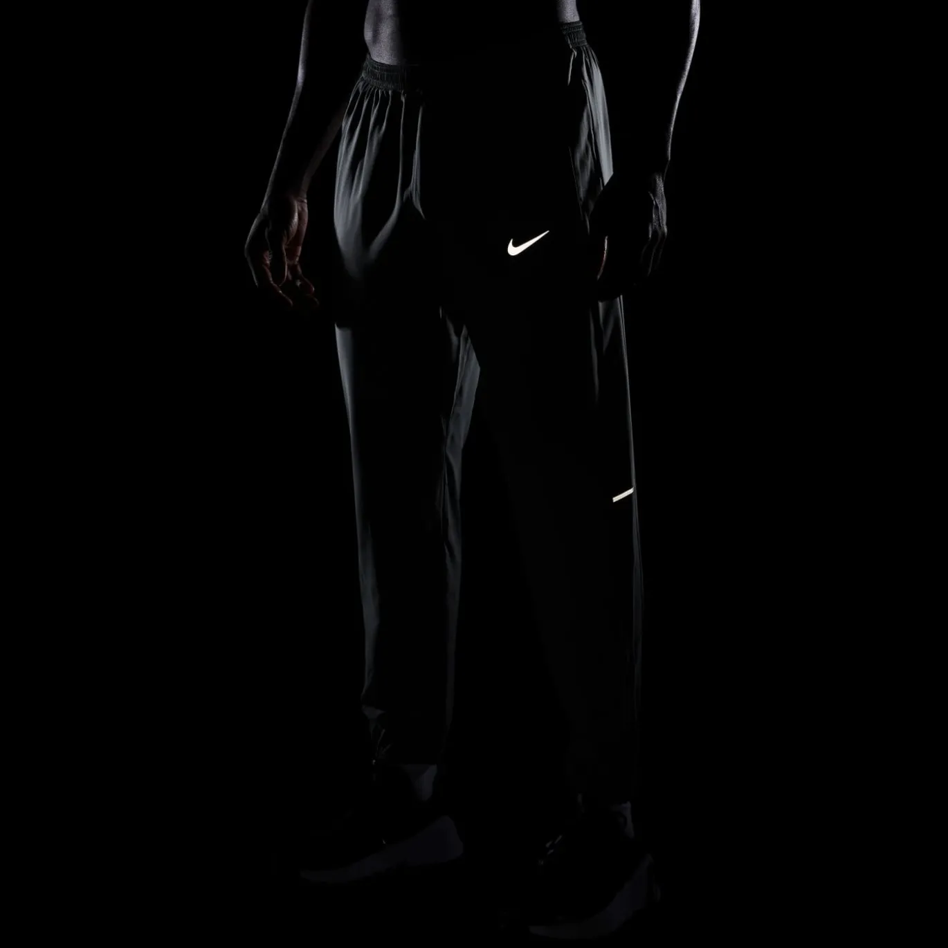 Nike Miler UV Repel Stride Trainingspak Donkergrijs Zilver