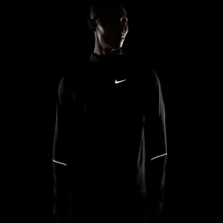 Nike Miler UV Trainingstrui 1/4-Zip Zwart Zilver