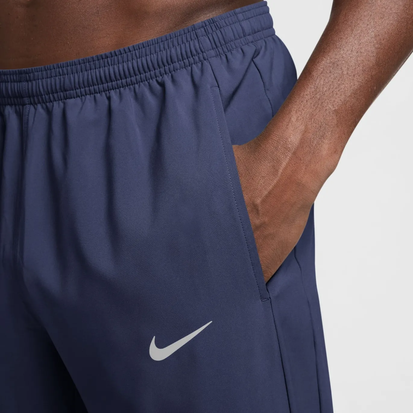 Nike Miler Woven Trainingsbroek Donkerblauw Zilver