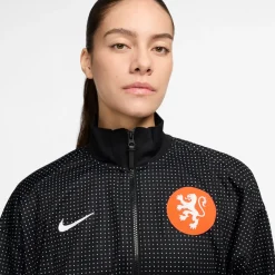 Nike Nederland Anthem Trainingsjack OranjeLeeuwinnen 2025-2027 Dames Zwart Wit