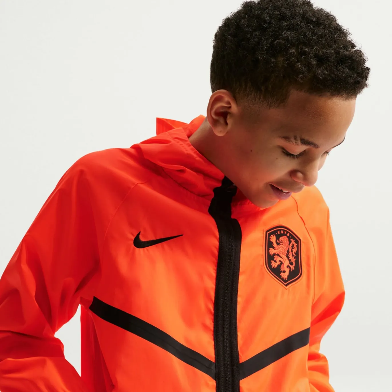 Nike Nederland Anthem Trainingsjack 2026-2028 Kids Feloranje Zwart
