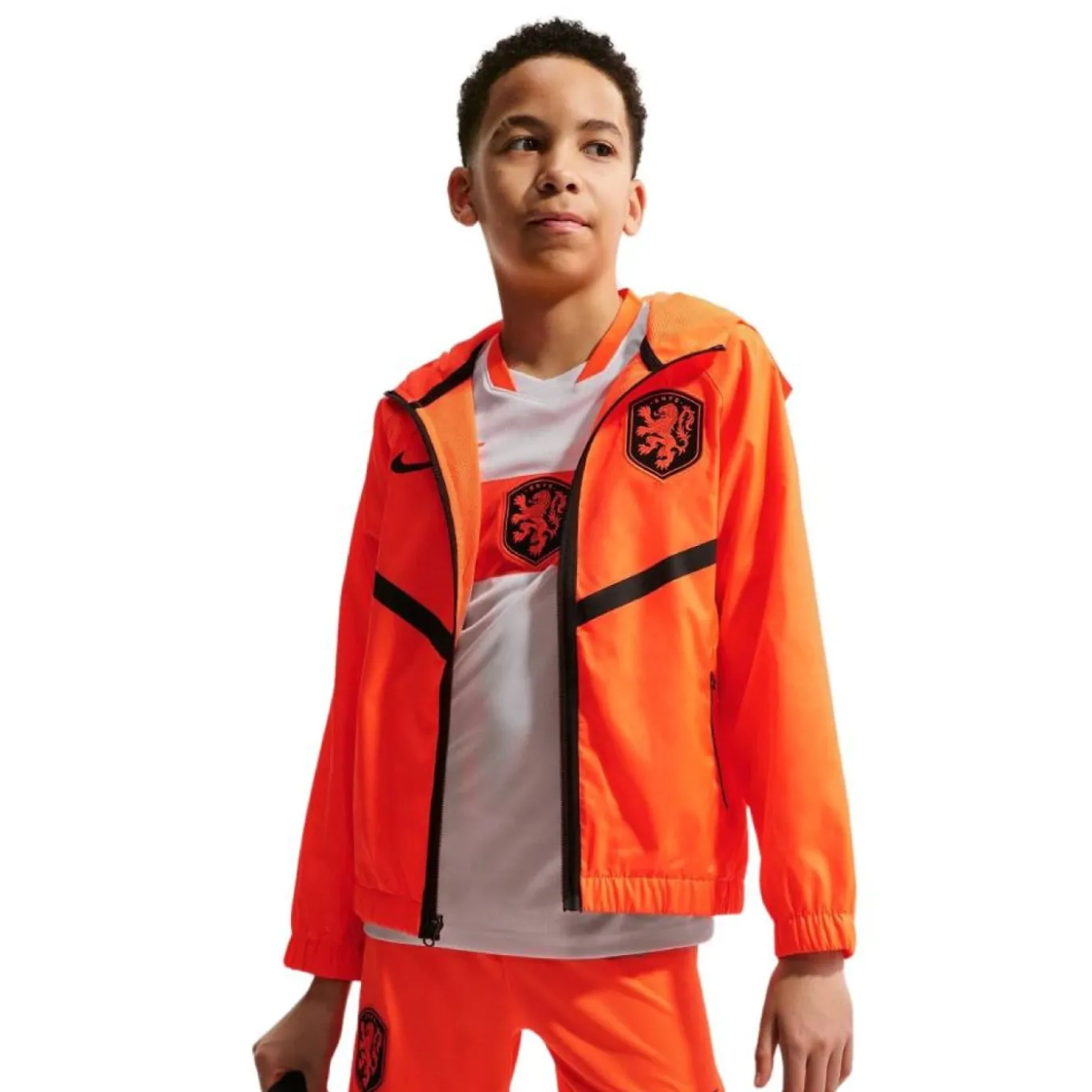 Nike Nederland Anthem Trainingsjack 2026-2028 Kids Feloranje Zwart
