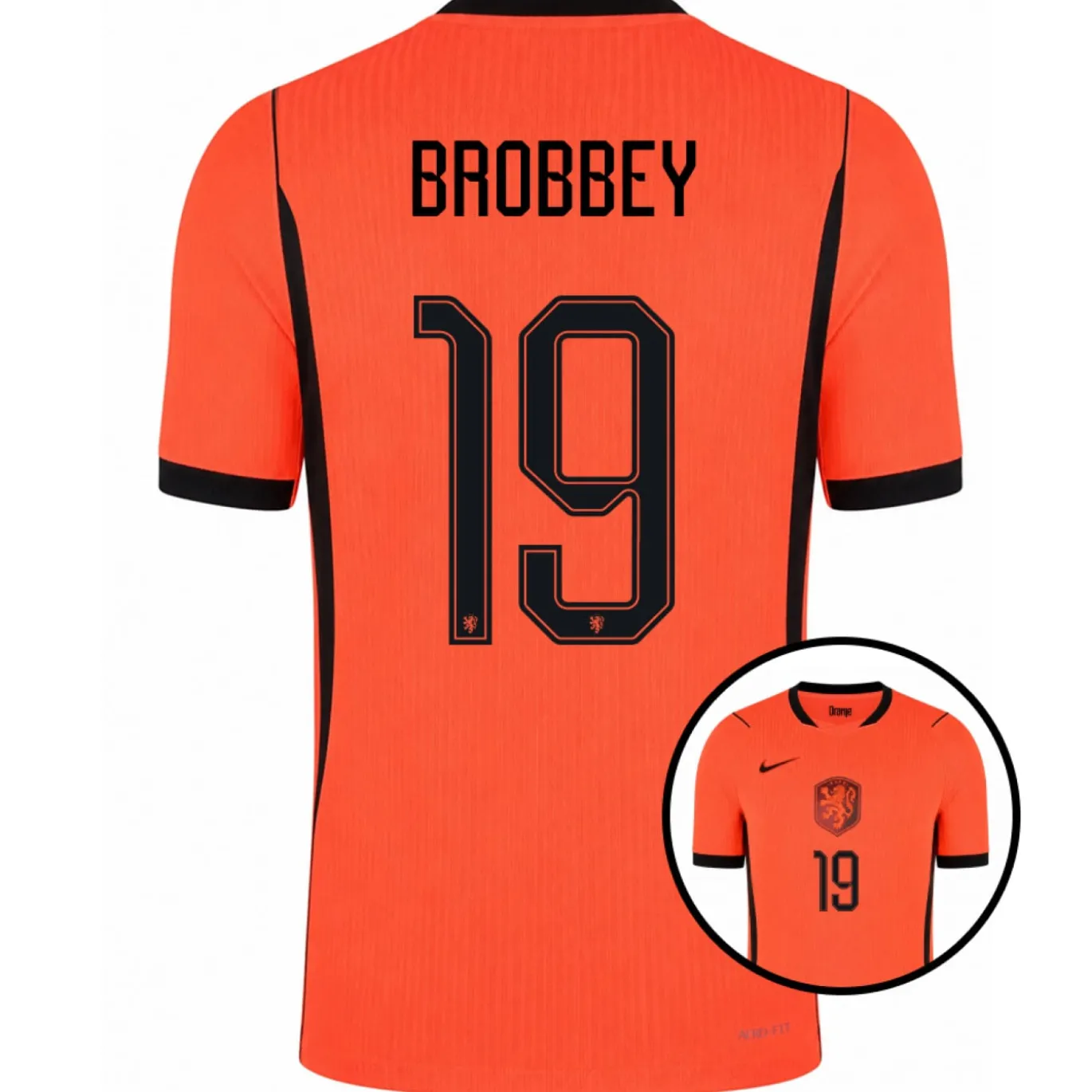 Nike Nederland Brobbey 19 Thuisshirt Authentic 2026-2028