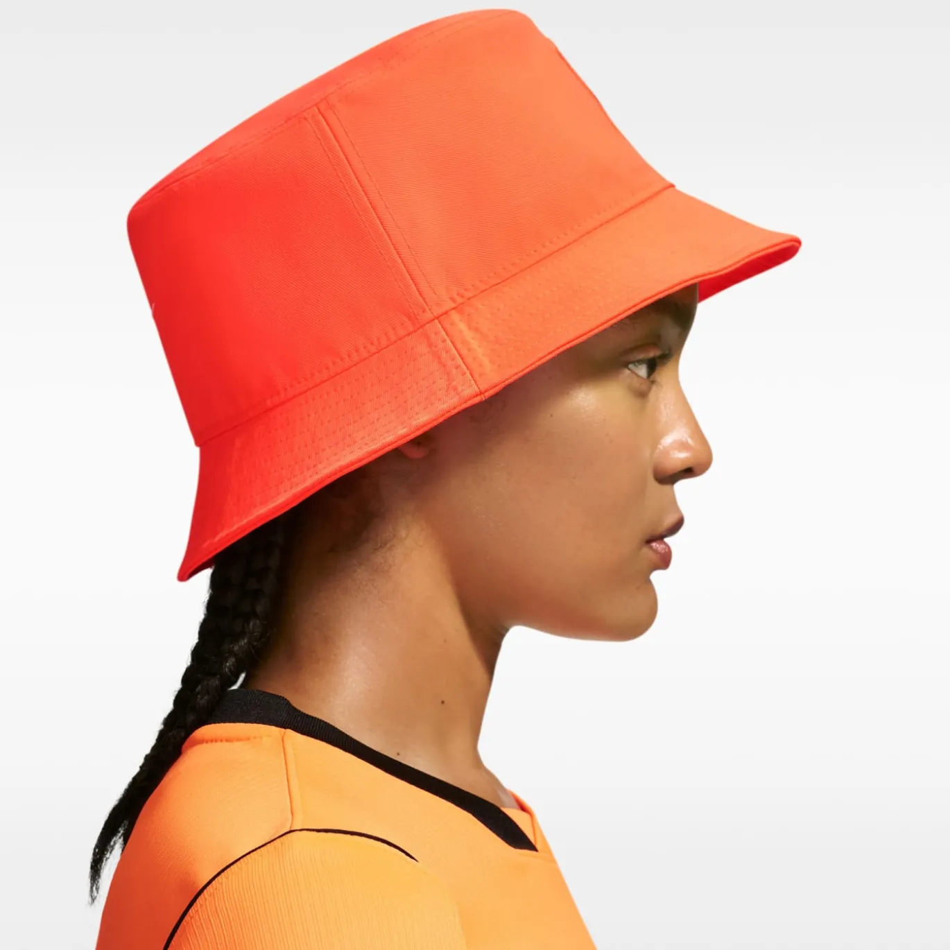 Nike Nederland Bucket Hat Oranje Zwart Wit