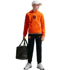 Nike Nederland Club Fleece Joggingbroek 2026-2028 Kids Zwart Oranje