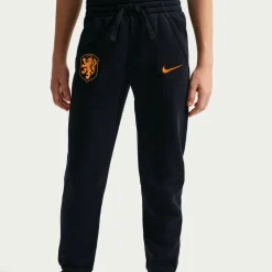 Nike Nederland Club Fleece Joggingbroek 2026-2028 Kids Zwart Oranje