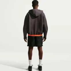Nike Nederland Club Flow Broekje 2026-2028 Zwart Oranje