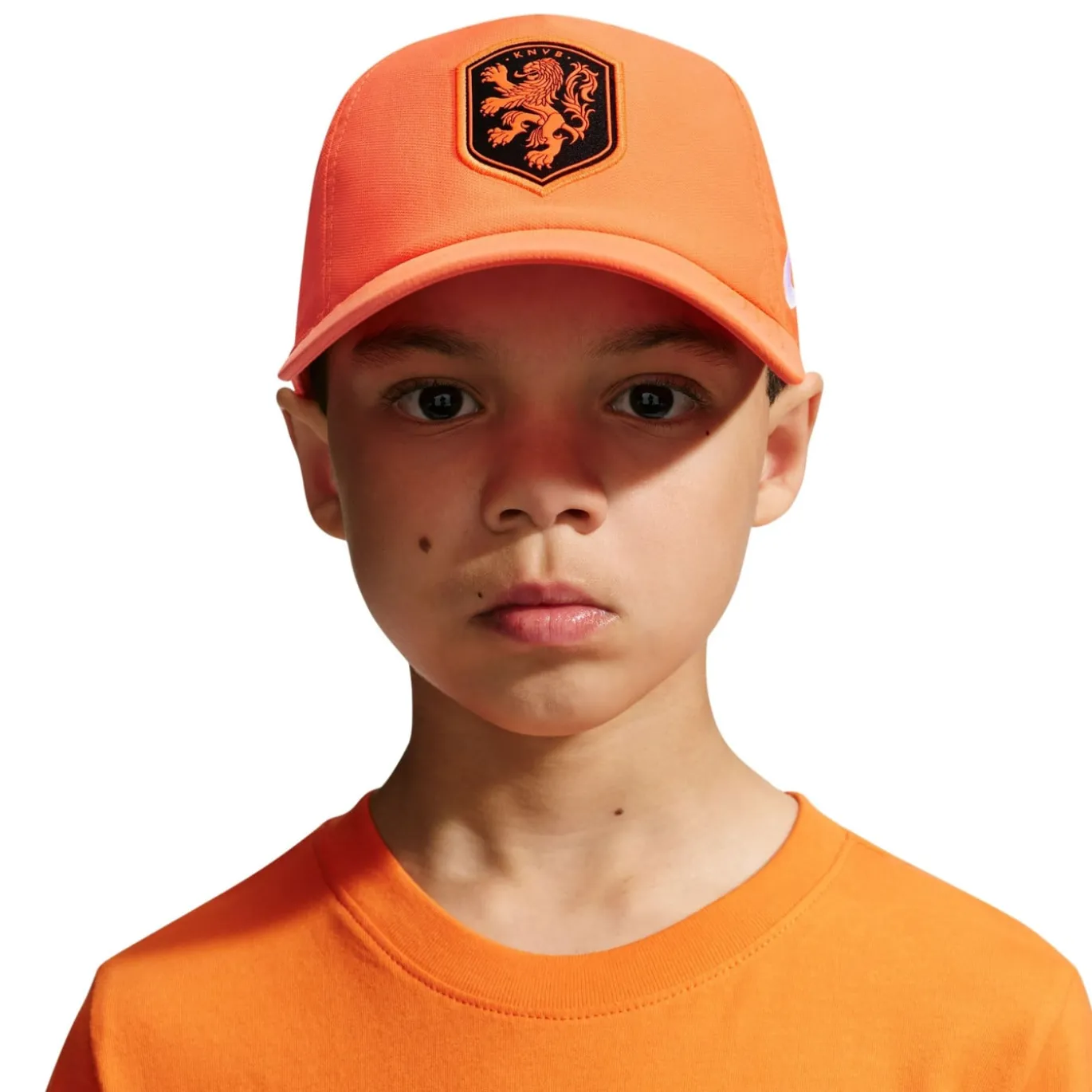 Nike Nederland Club Pet Kids Oranje Zwart Wit