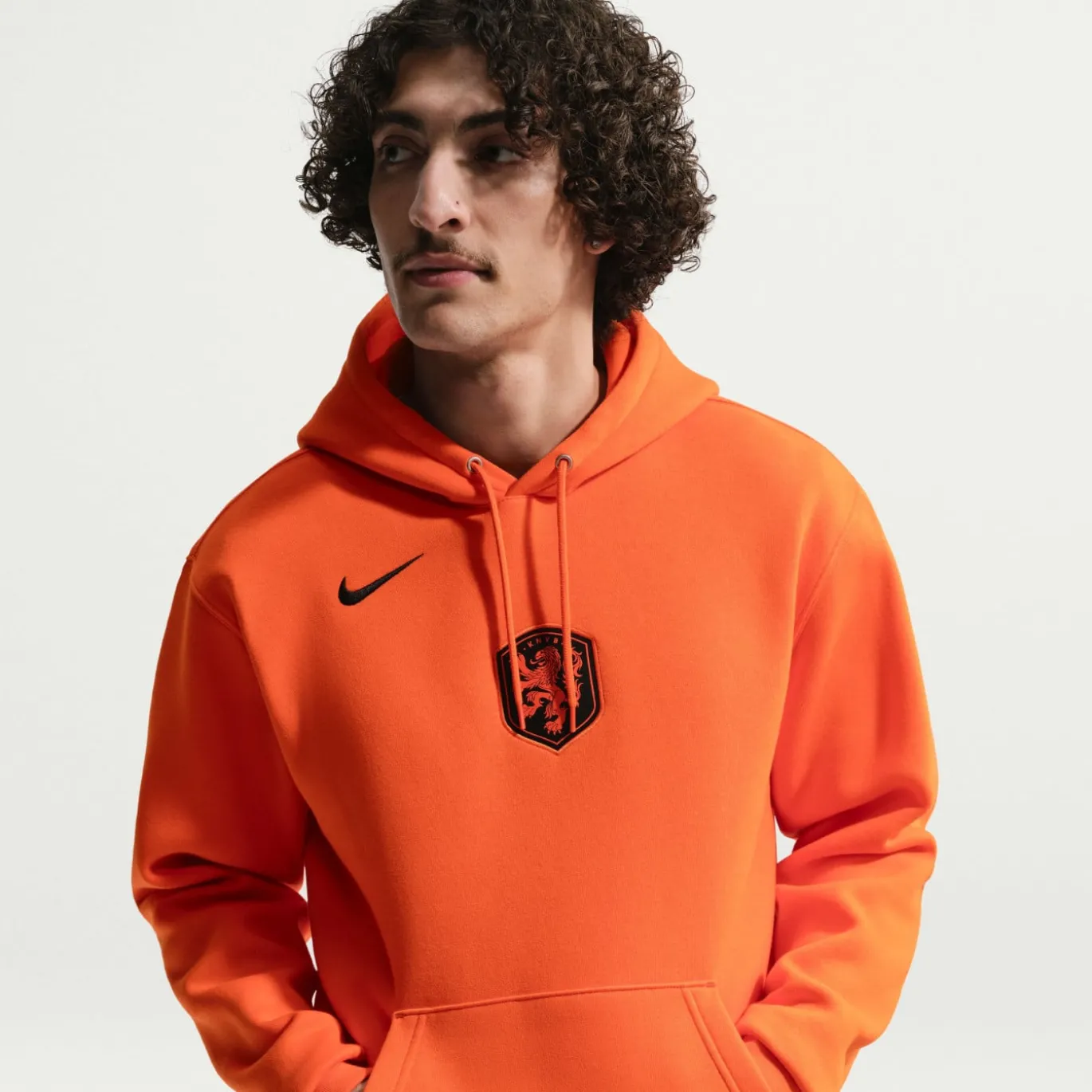 Nike Nederland Club Sportswear Hoodie 2026-2028 Oranje Zwart