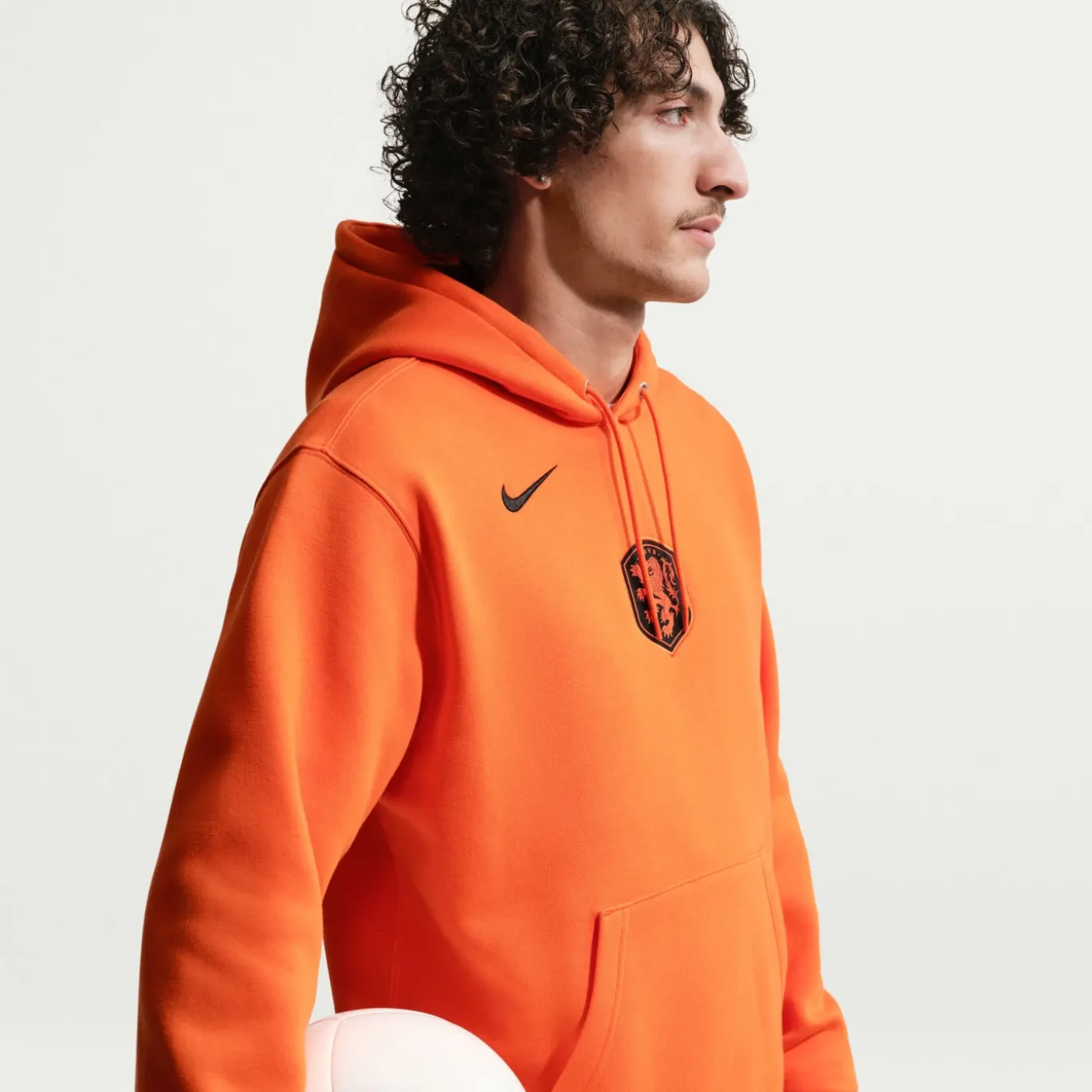 Nike Nederland Club Sportswear Hoodie 2026-2028 Oranje Zwart