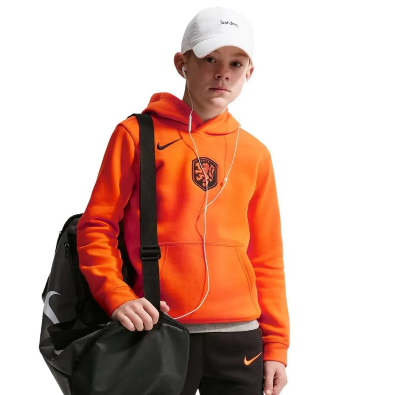 Nike Nederland Club Sportswear Hoodie 2026-2028 Kids Oranje Zwart