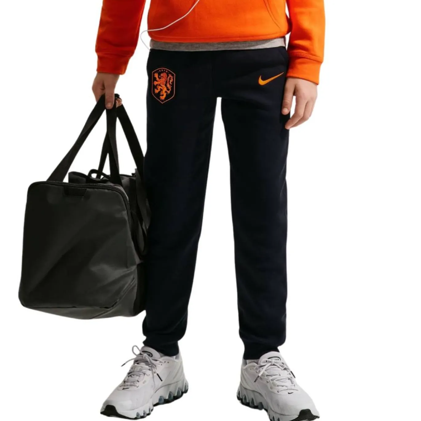 Nike Nederland Club Sportswear Trainingspak Hooded 2026-2028 Kids Oranje Zwart