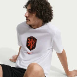 Nike Nederland Crest T-Shirt 2026-2028 Wit Oranje Zwart