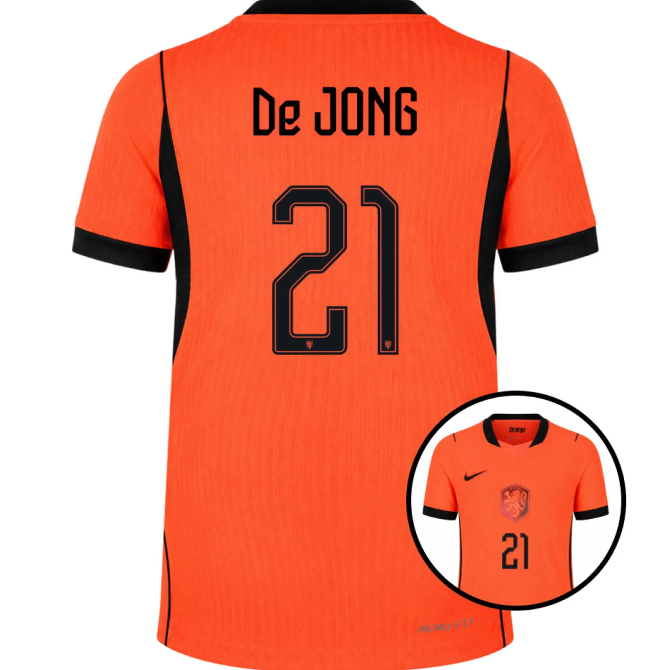 Nike Nederland De Jong 21 Thuisshirt Authentic 2026-2028 Kids