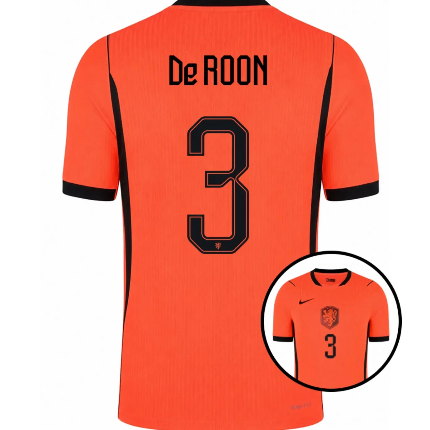 Nike Nederland De Roon 3 Thuisshirt Authentic 2026-2028