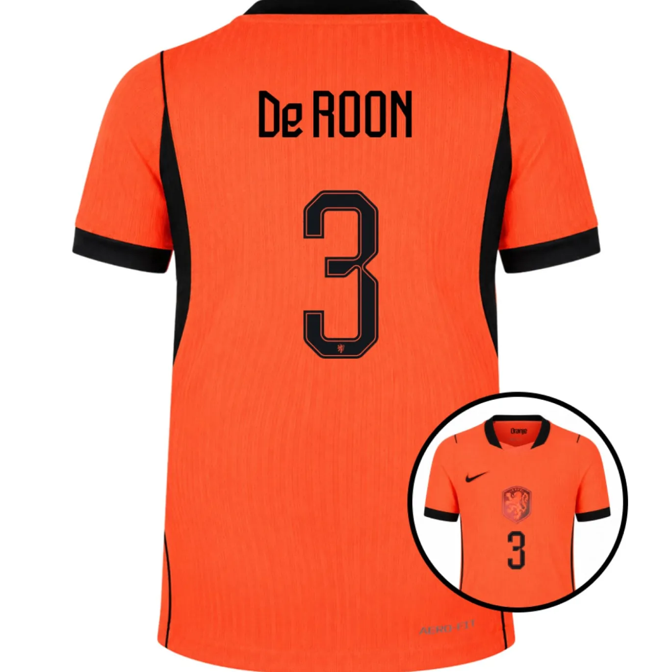 Nike Nederland De Roon 3 Thuisshirt Authentic 2026-2028 Kids