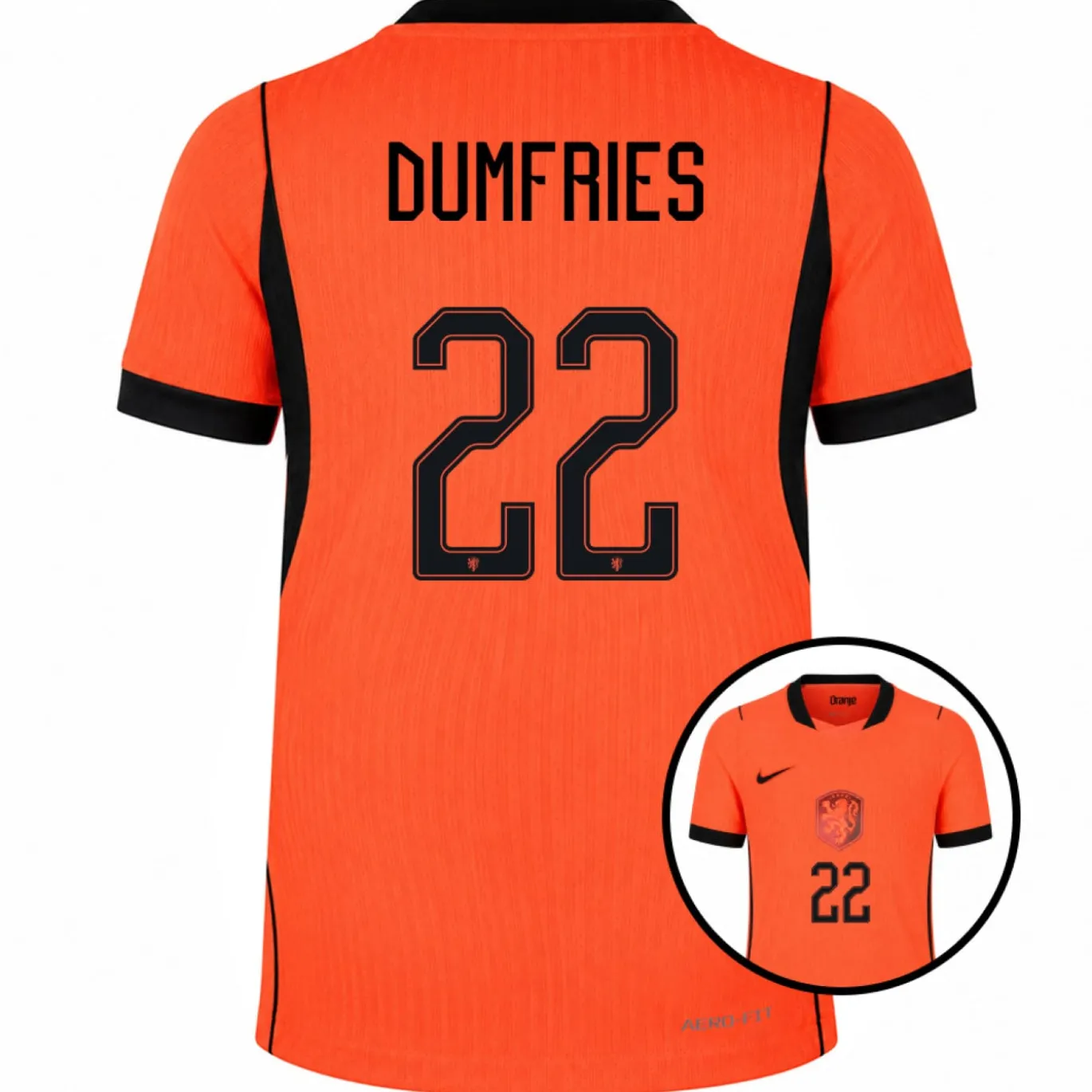 Nike Nederland Dumfries 22 Thuisshirt Authentic 2026-2028 Kids