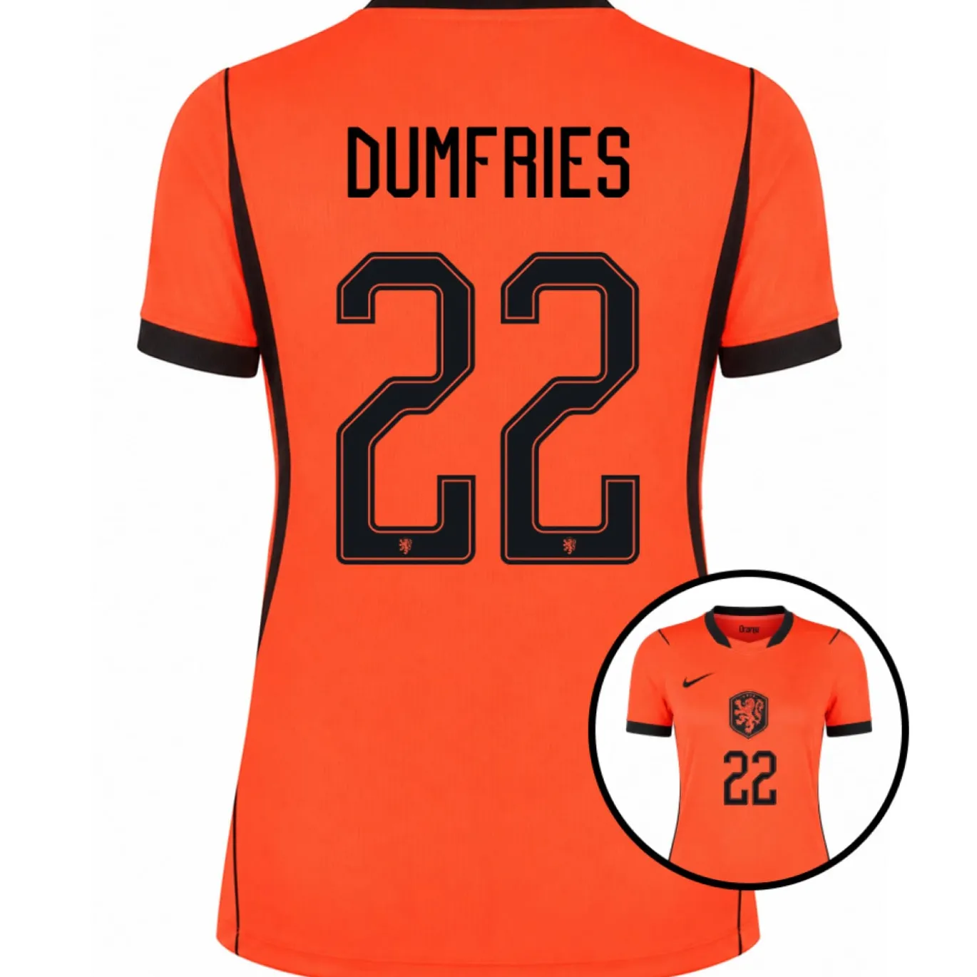 Nike Nederland Dumfries 22 Thuisshirt 2026-2028 Dames