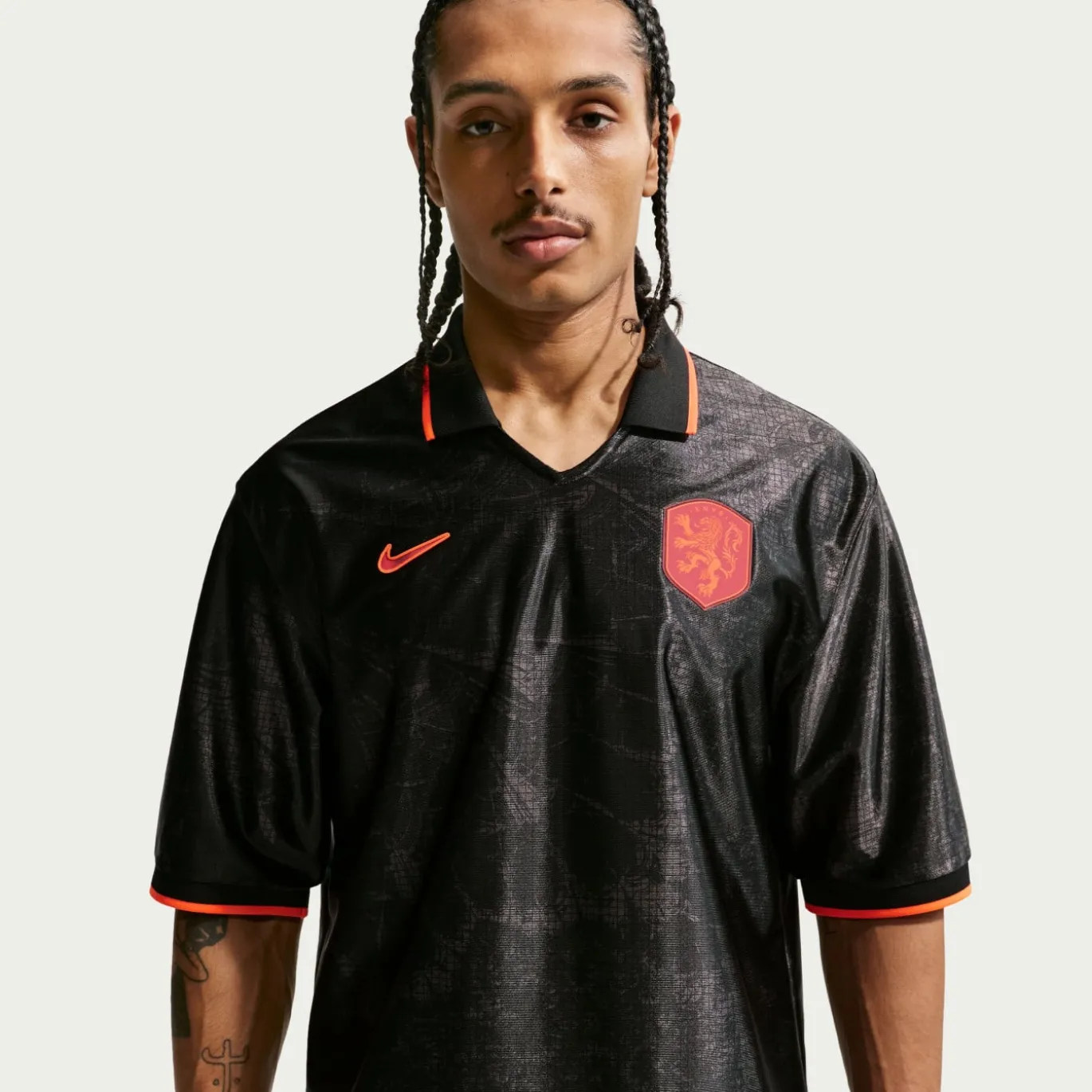 Nike Nederland Energy Trainingsshirt 2026-2028 Zwart Oranje