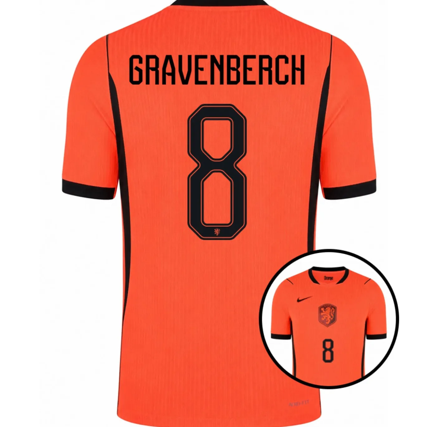 Nike Nederland Gravenberch 8 Thuisshirt Authentic 2026-2028