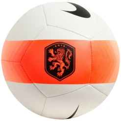 Nike Nederland Pitch Voetbal Maat 5 2026-2028 Wit Zwart Oranje