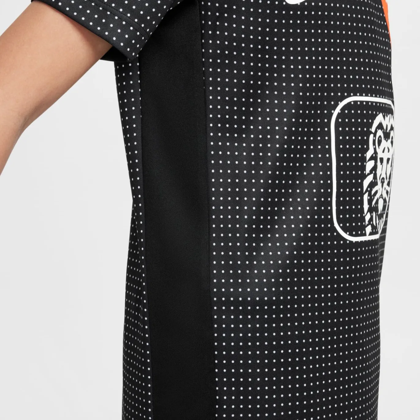 Nike Nederland Pre-Match Trainingsshirt OranjeLeeuwinnen 2025-2027 Kids Zwart Wit