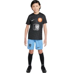 Nike Nederland Pre-Match Trainingsshirt OranjeLeeuwinnen 2025-2027 Kids Zwart Wit