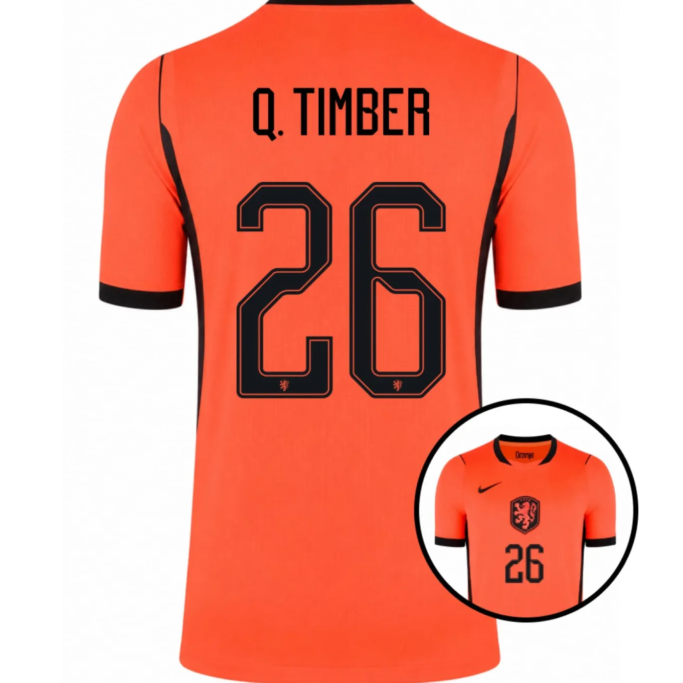 Nike Nederland Q. Timber 26 Thuisshirt 2026-2028