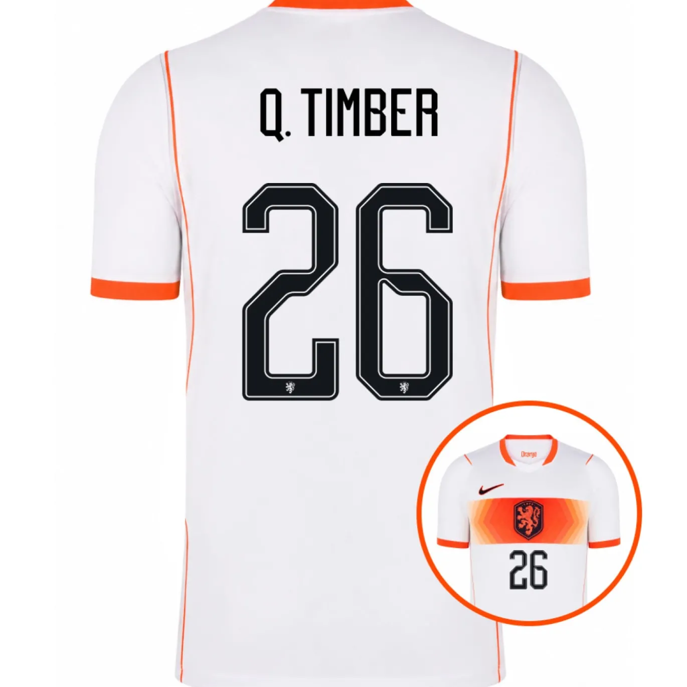 Nike Nederland Q. Timber 26 Uitshirt 2026-2028