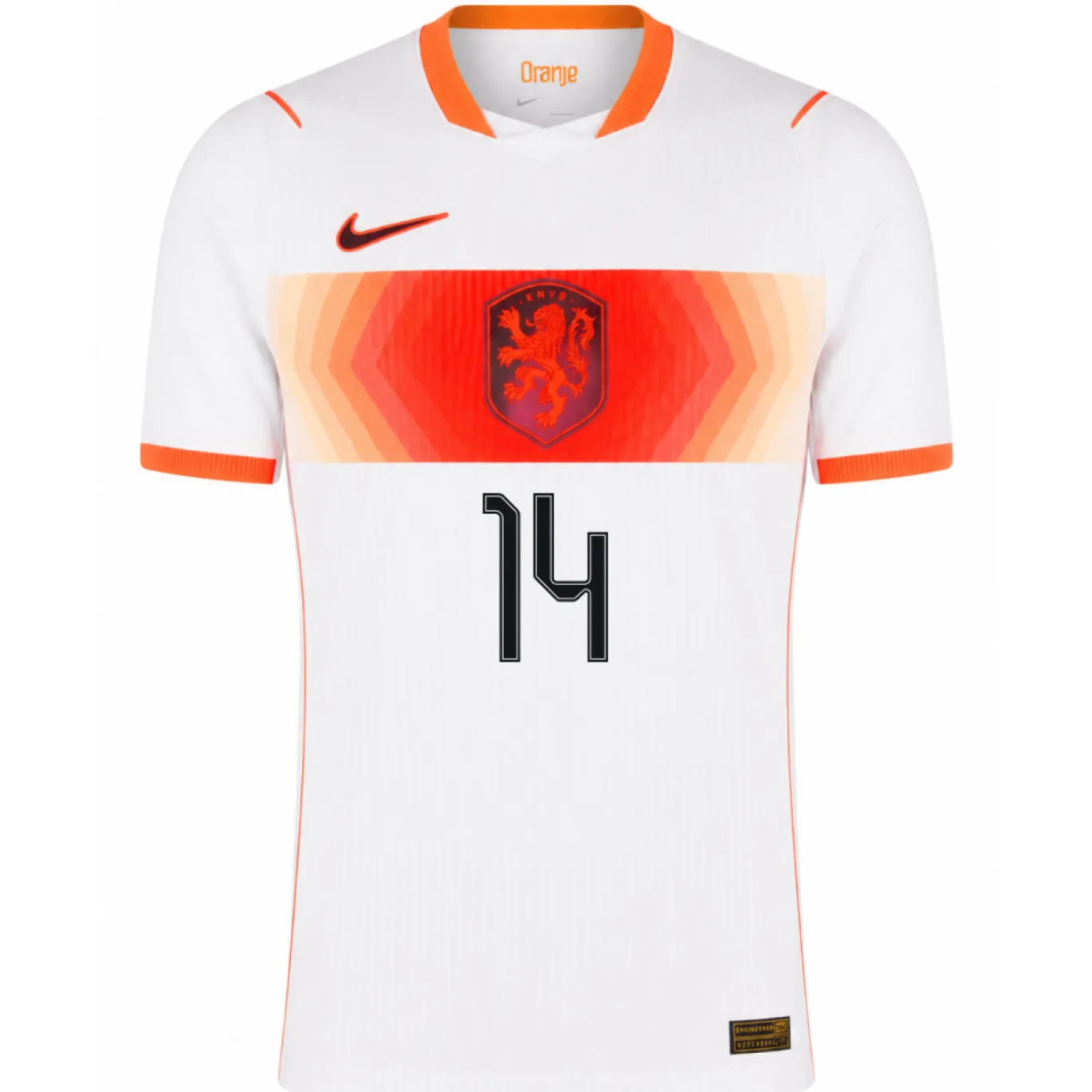 Nike Nederland Reijnders 14 Uitshirt Authentic 2026-2028