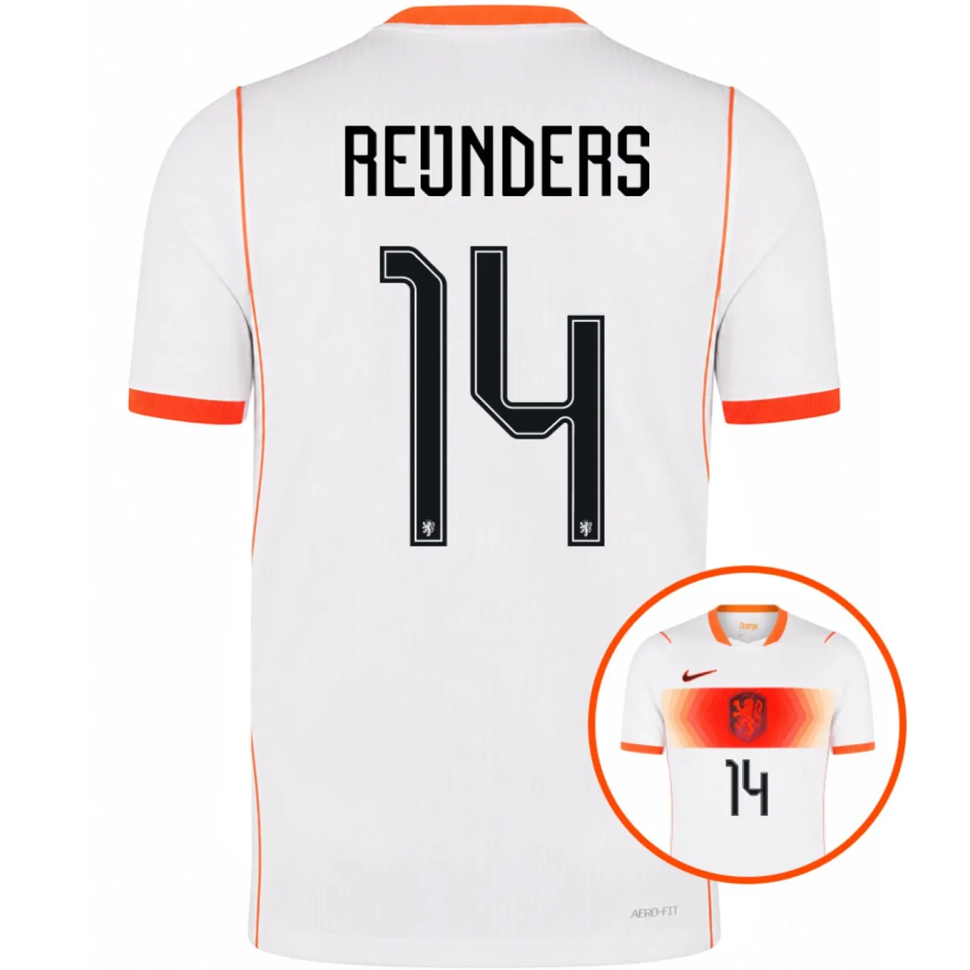 Nike Nederland Reijnders 14 Uitshirt Authentic 2026-2028