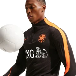 Nike Nederland Strike Elite Trainingstrui 1/4-Zip 2026-2028 Zwart Oranje