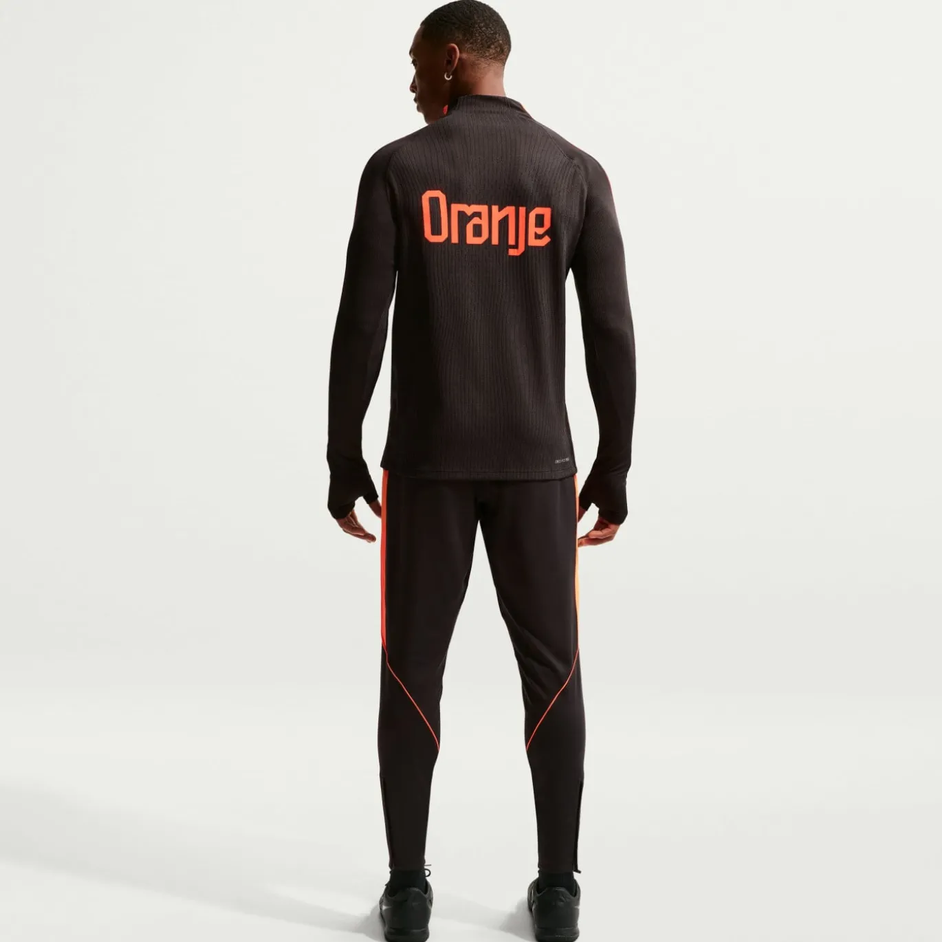 Nike Nederland Strike Elite Trainingstrui 1/4-Zip 2026-2028 Zwart Oranje