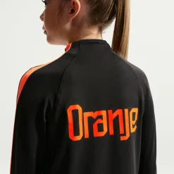 Nike Nederland Strike Trainingstrui 1/4-Zip 2026-2028 Kids Zwart Oranje