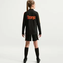 Nike Nederland Strike Trainingstrui 1/4-Zip 2026-2028 Kids Zwart Oranje