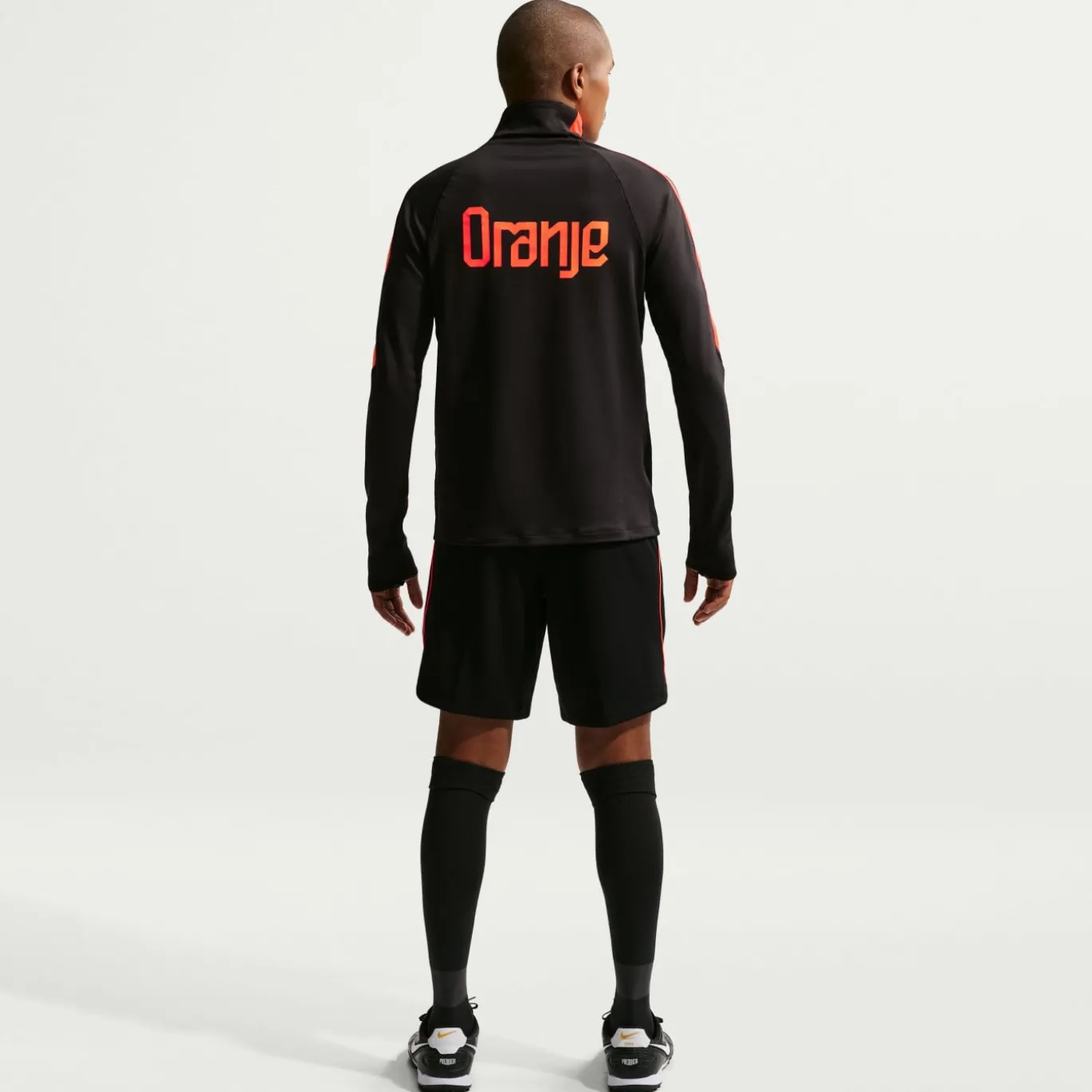 Nike Nederland Strike Trainingstrui 1/4-Zip 2026-2028 Zwart Oranje