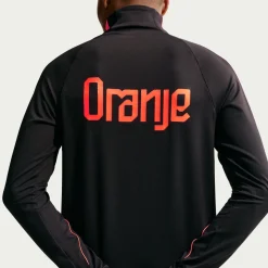 Nike Nederland Strike Trainingstrui 1/4-Zip 2026-2028 Zwart Oranje