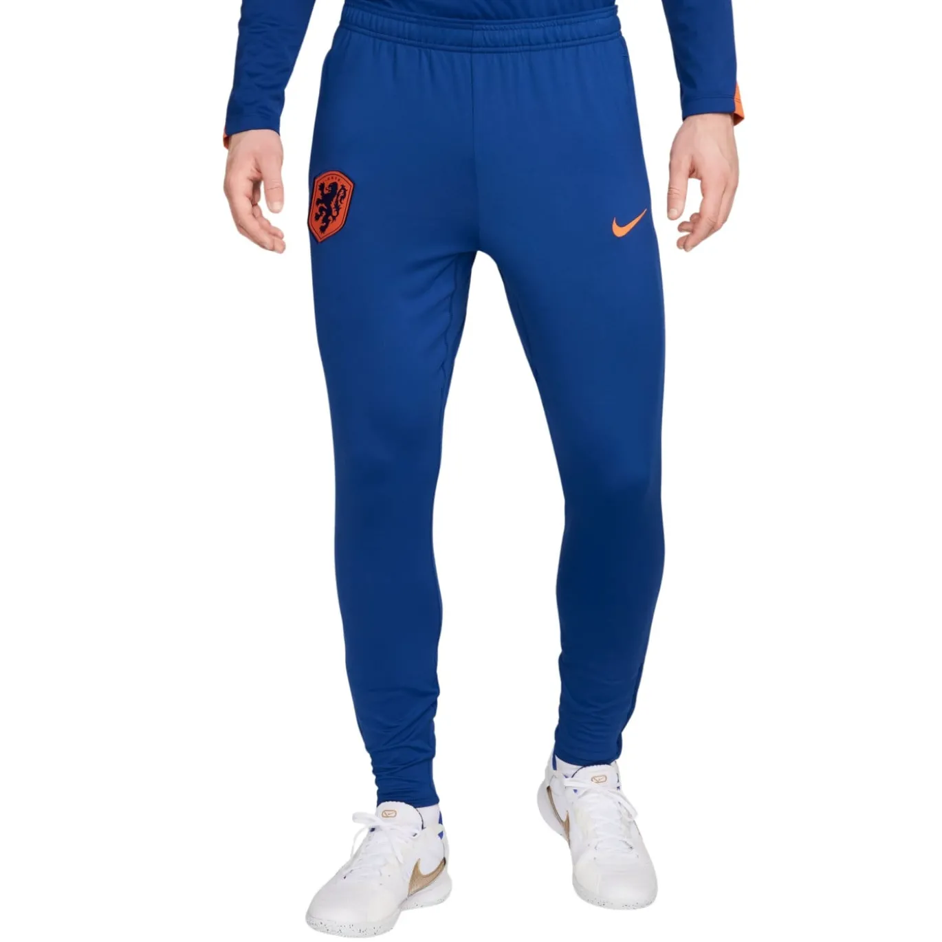 Nike Nederland Strike Trainingsbroek 2024-2026 Blauw Oranje