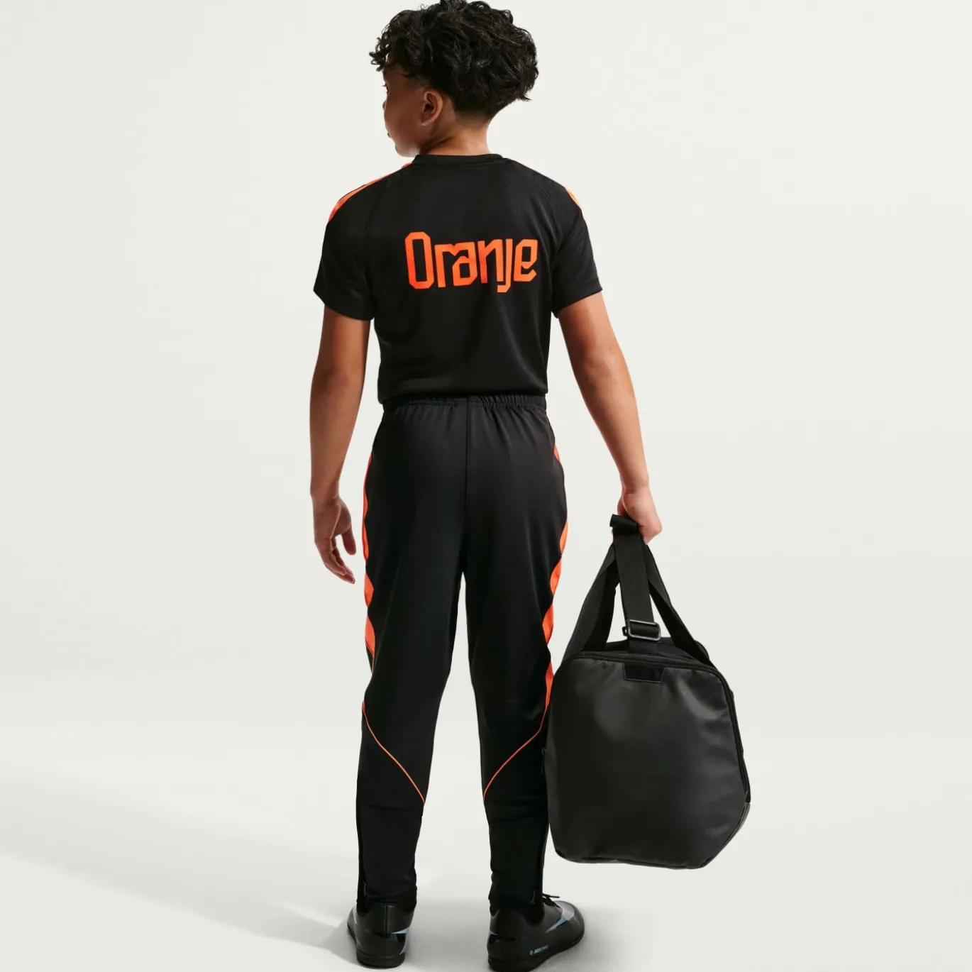 Nike Nederland Strike Trainingsbroek 2026-2028 Kids Zwart Oranje