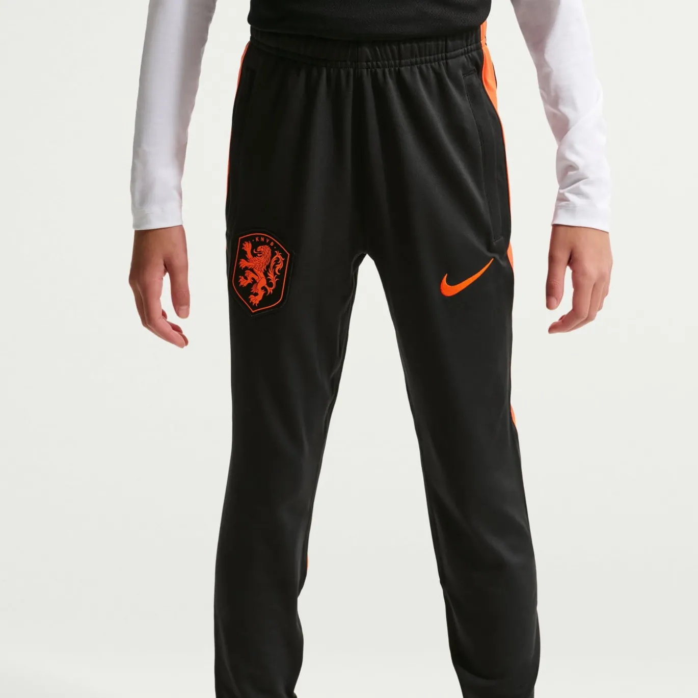 Nike Nederland Strike Trainingsbroek 2026-2028 Kids Zwart Oranje
