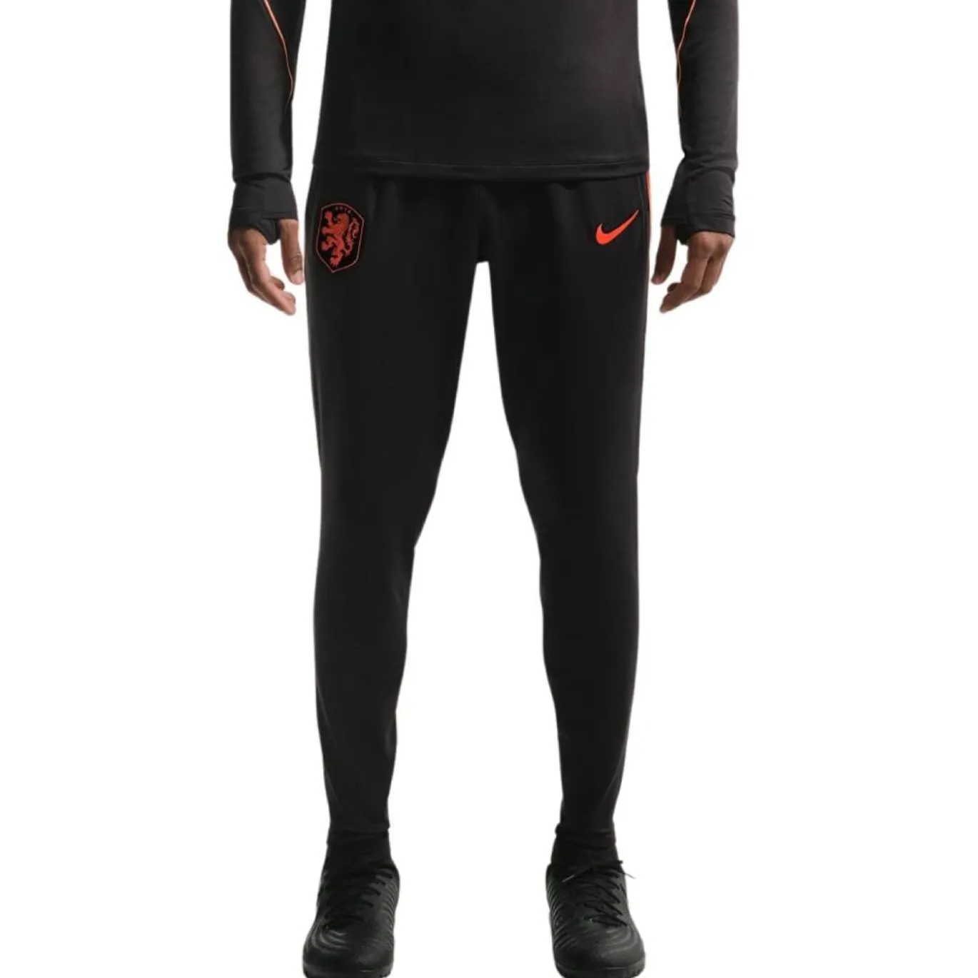 Nike Nederland Strike Trainingsbroek 2026-2028 Zwart Oranje