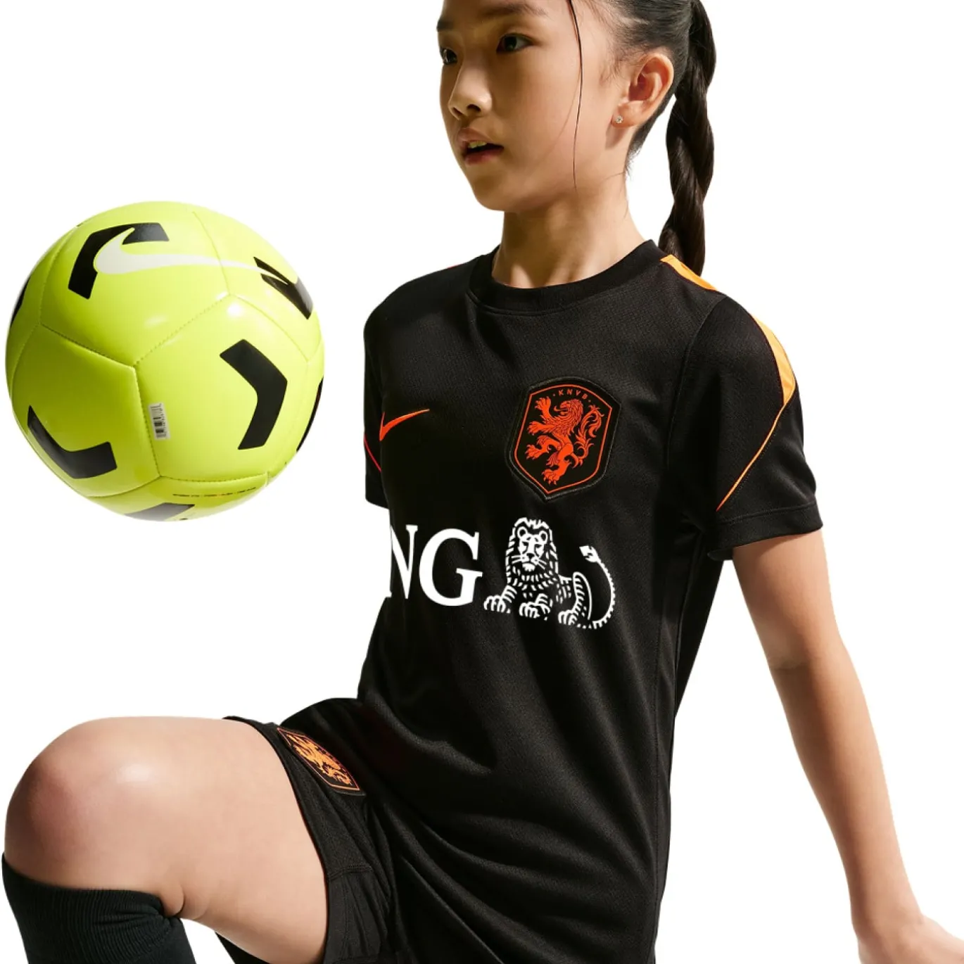 Nike Nederland Strike Trainingsset 2026-2028 Kids Zwart Oranje
