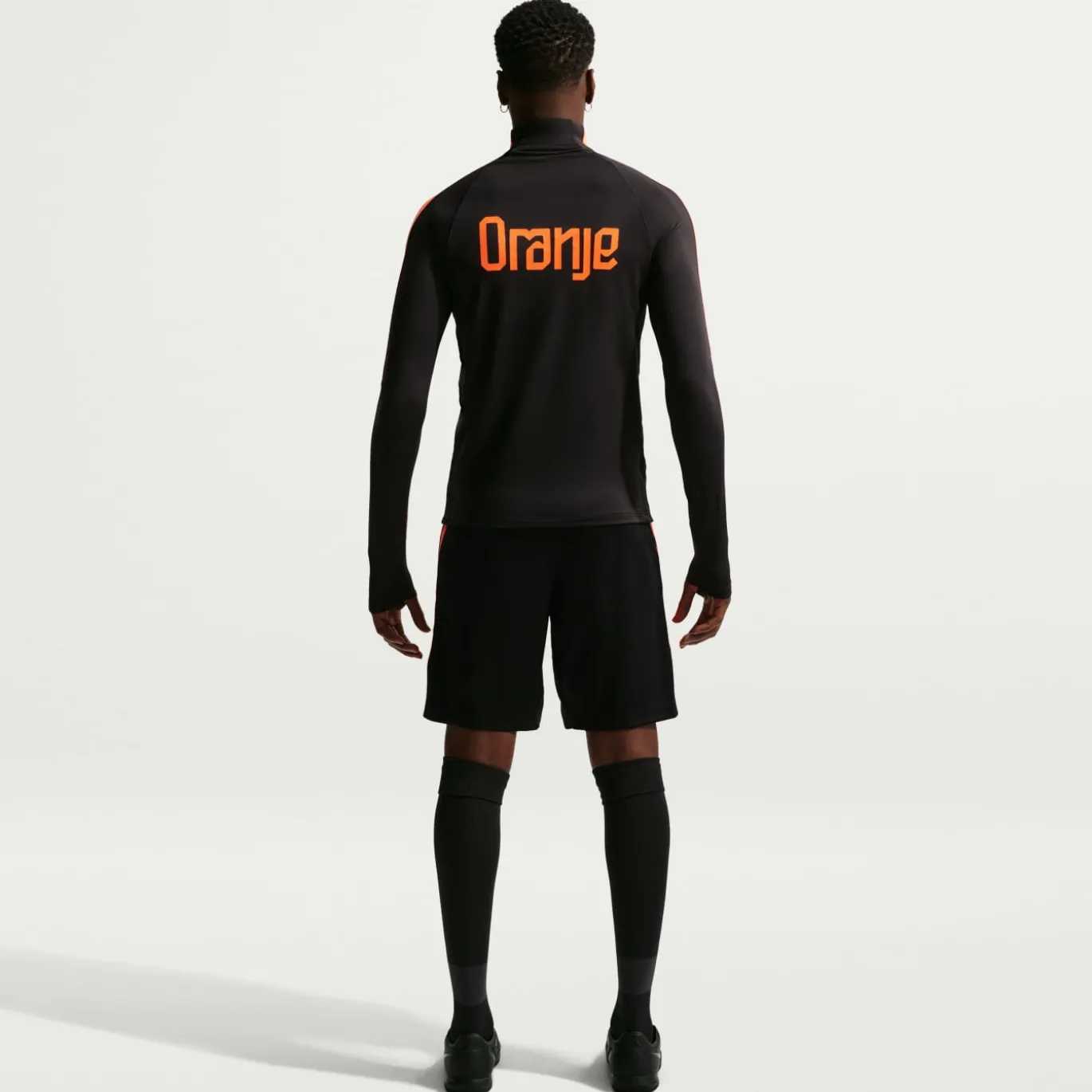 Nike Nederland Strike Trainingsbroekje 2026-2028 Zwart Oranje