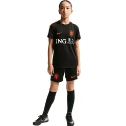Nike Nederland Strike Trainingsshirt 2026-2028 Kids Zwart Oranje