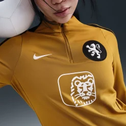 Nike Nederland Strike Trainingspak 1/4-Zip OranjeLeeuwinnen 2025-2027 Dames Brons Zwart Wit